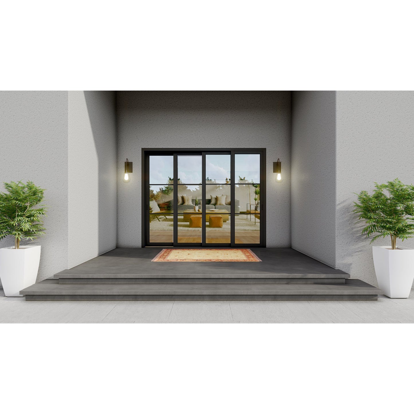 Pre-Order: Light 3 - 4 Panel | Steel Sliding Doors (Ships 16-18 Weeks)