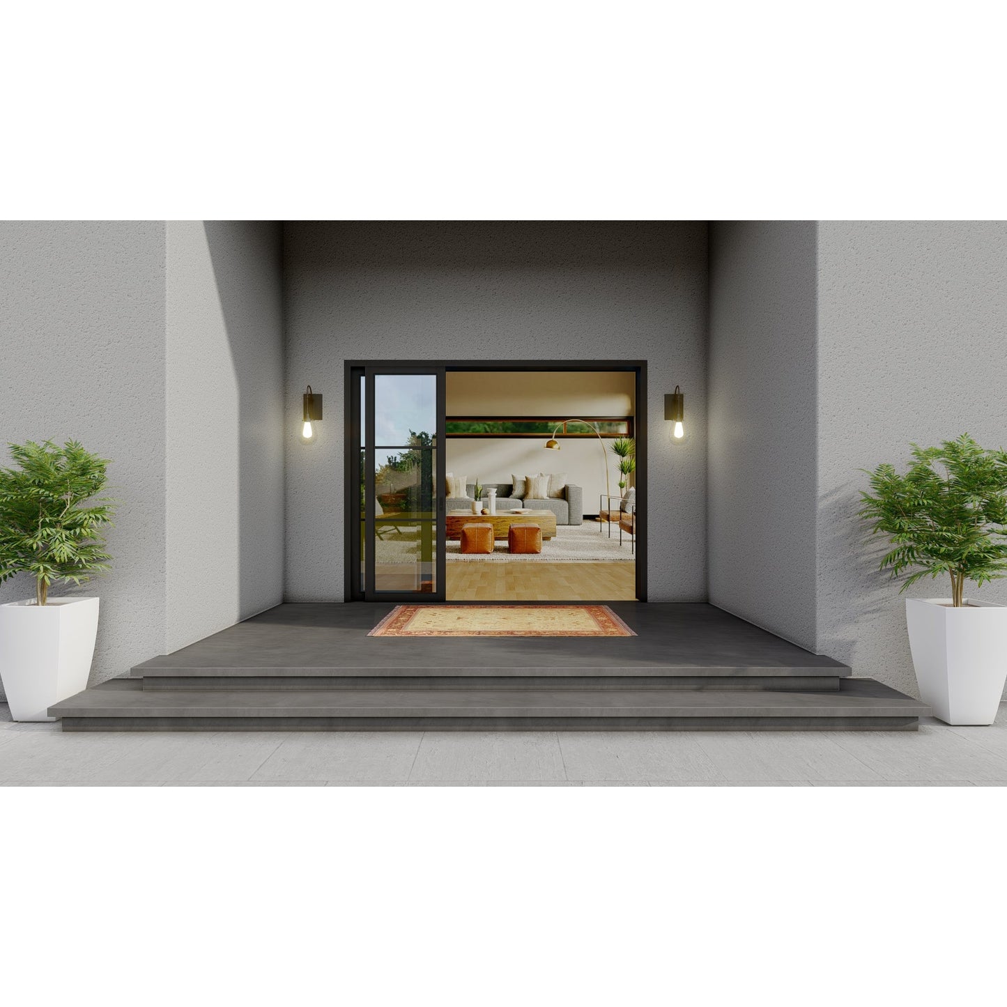 Pre-Order: Light 3 - 4 Panel | Steel Sliding Doors (Ships 16-18 Weeks)
