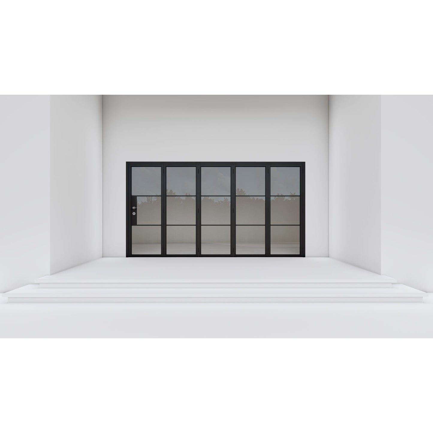 Pre-Order: Light 3 - 5 Panel | Steel Bi-Fold Doors (Ships 16-18 Weeks)