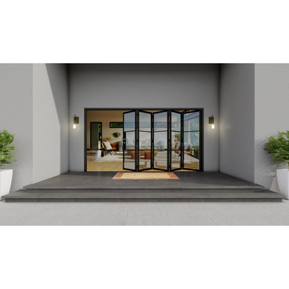 Pre-Order: Light 3 - 5 Panel | Steel Bi-Fold Doors (Ships 16-18 Weeks)