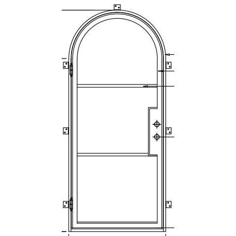 Pre-Order: Light 3 Single (Cold Weather + Thermal Break) | Steel French Doors (Ships 16-18 Weeks)