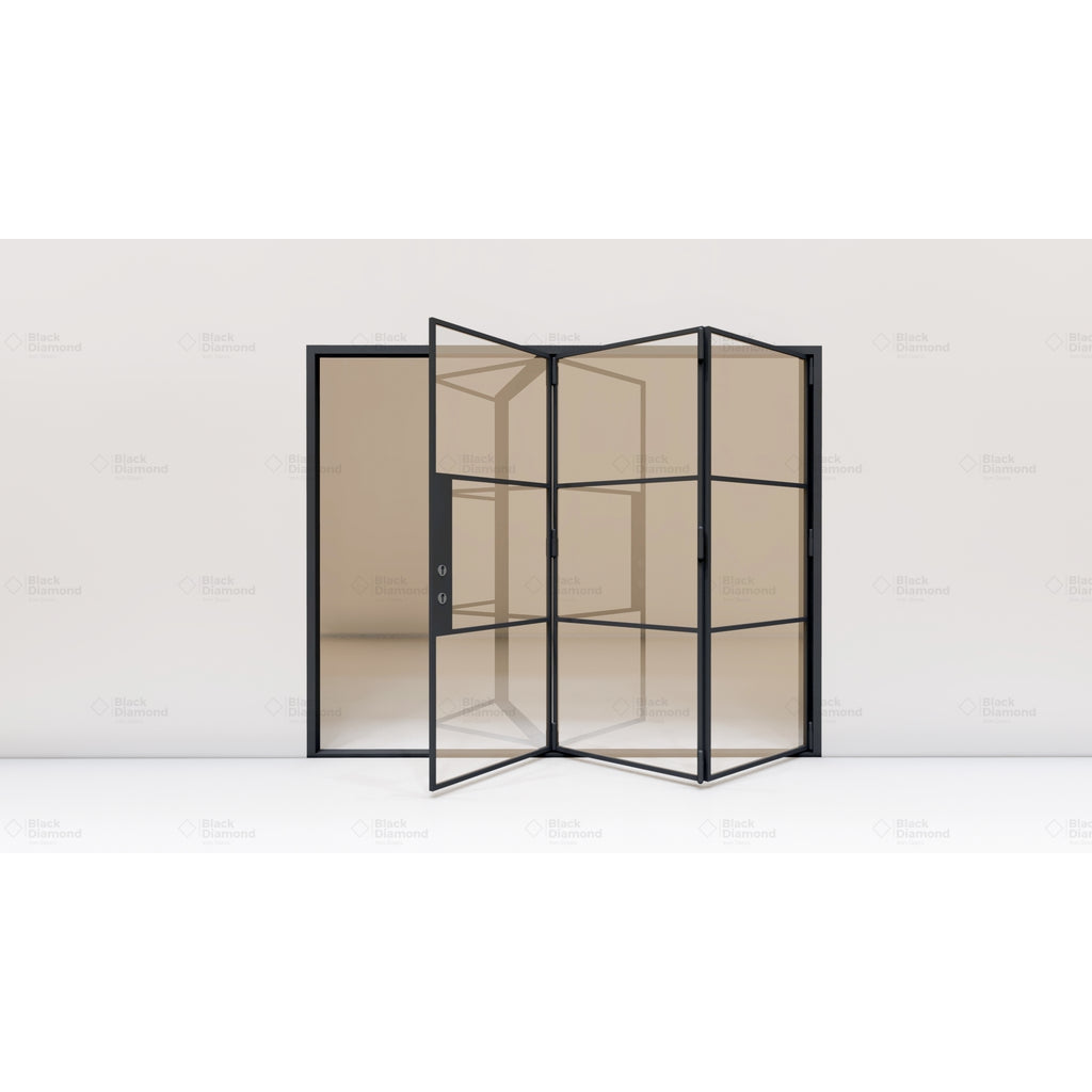 Pre-Order: Light 3S - 3 Panel (Cold Rolled Steel) | Steel Bi-Fold Doors (Ships 16-18 Weeks)