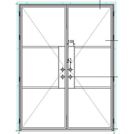 Pre-Order: Light 3S - Double | Cold Rolled Steel French Doors (Ships 16-18 Weeks)