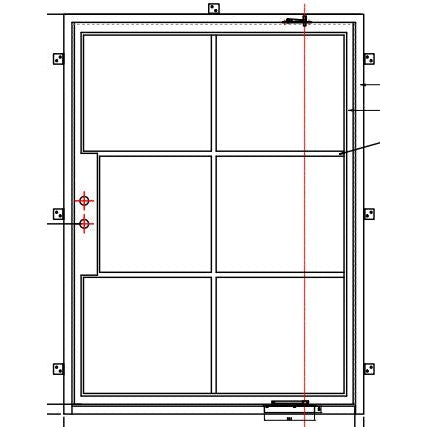 Pre-Order - Light 6 Pivot | Steel Pivot Doors (Ships in 22-24 Weeks)