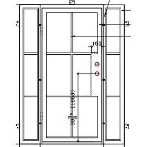 Pre-Order: Light 6 - Single + Sidelights | Steel French Doors (Ships 16-18 Weeks)