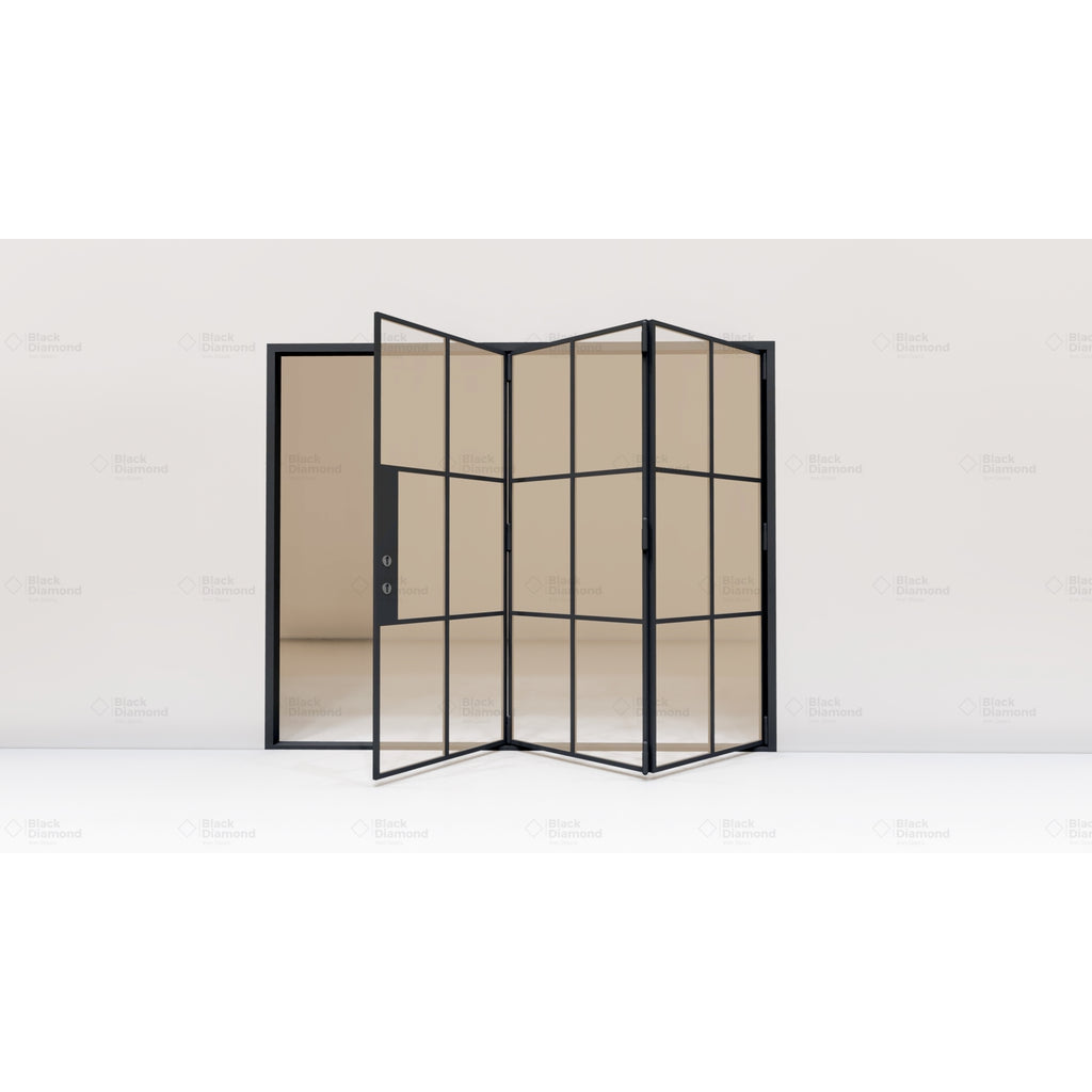 Pre-Order: Light 6S - 3 Panel (Cold Rolled Steel) | Steel Bi-Fold Doors (Ships 16-18 Weeks)