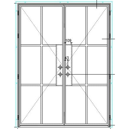 Pre-Order: Light 6S Double | Cold Rolled Steel Doors (Ships 16-18 Weeks)