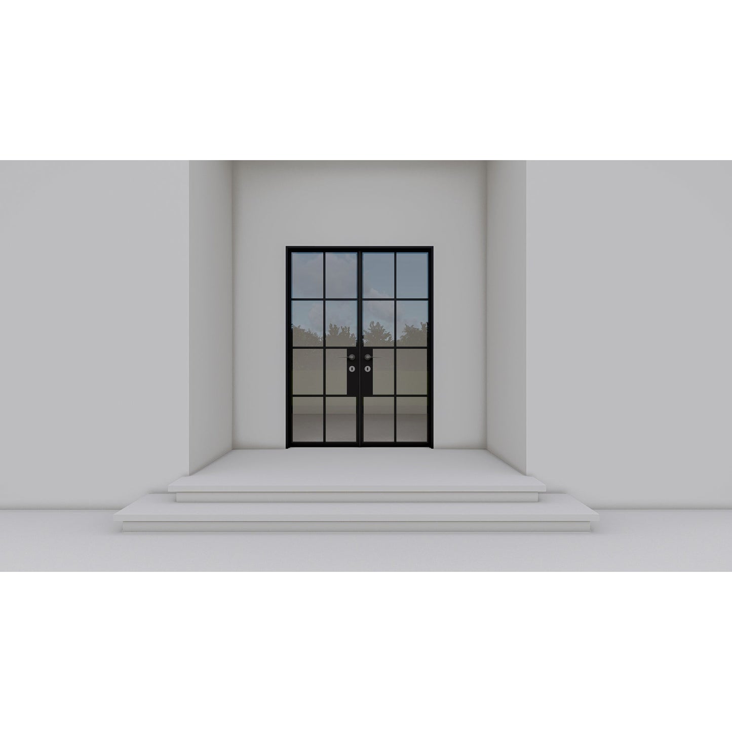 Pre-Order: Light 8 Double (Cold Weather + Thermal Break) | Steel French Doors (Ships 16-18 Weeks)