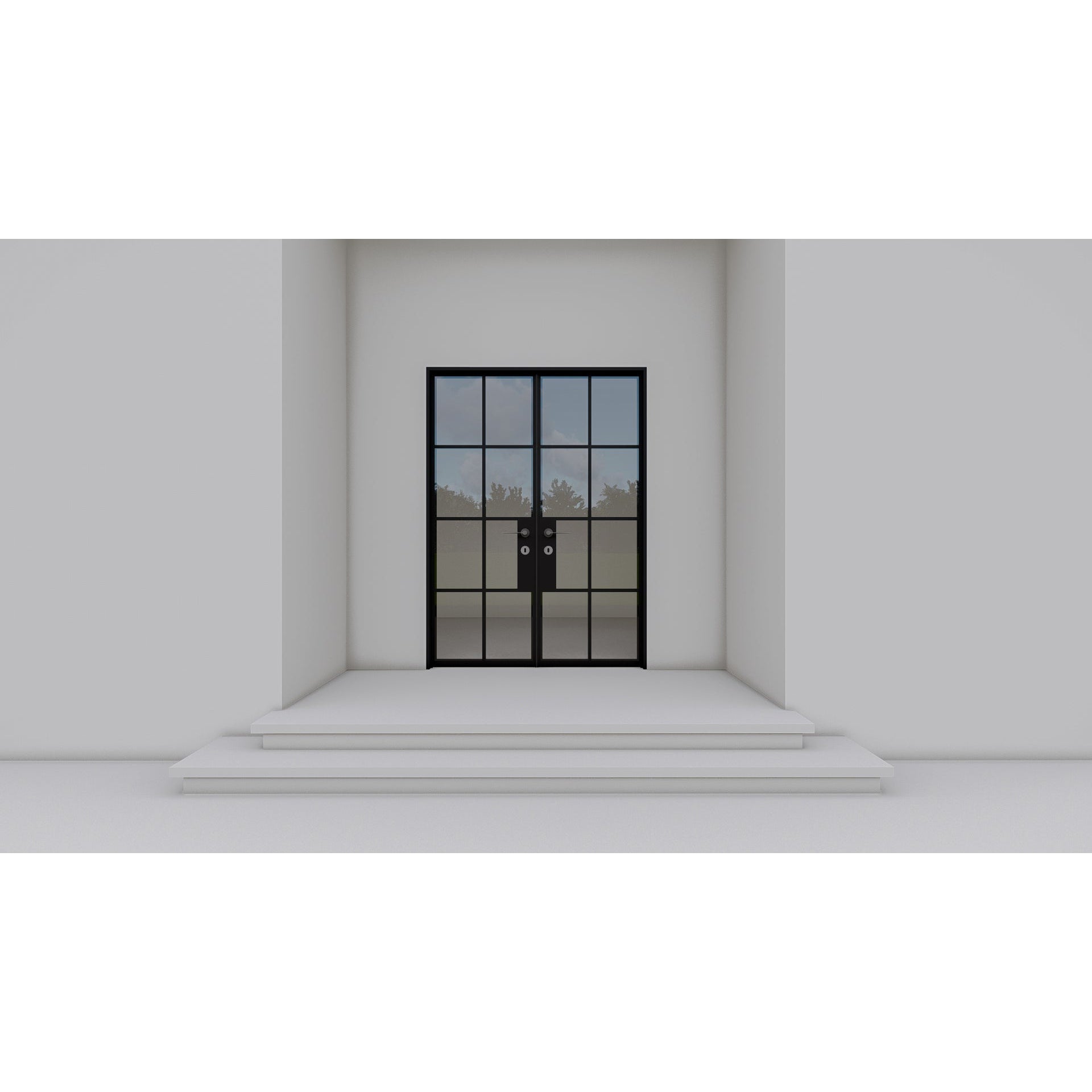 Pre-Order: Light 8 Double (Cold Weather + Thermal Break) | Steel French Doors (Ships 16-18 Weeks)