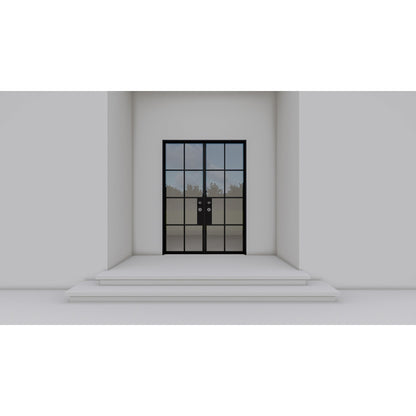 Pre-Order: Light 8 Double (Cold Weather + Thermal Break) | Steel French Doors (Ships 16-18 Weeks)