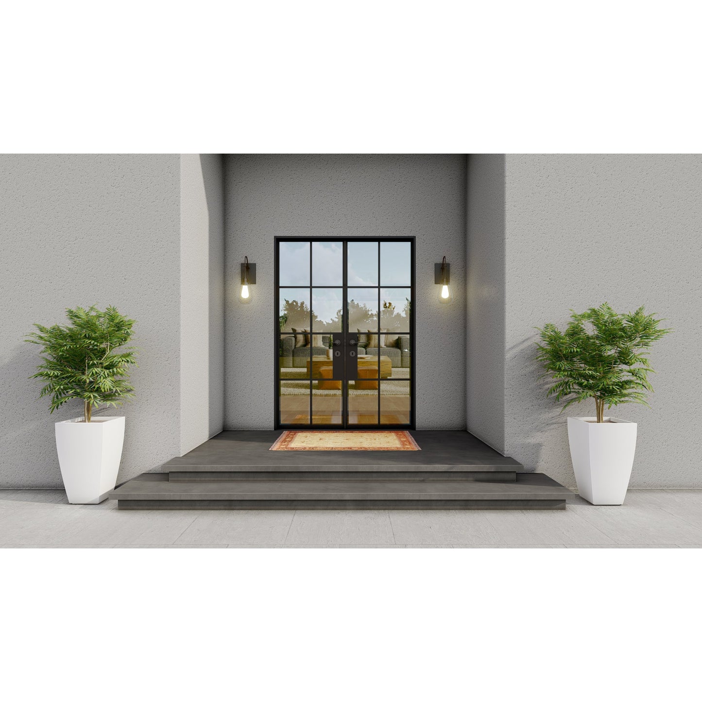 Pre-Order: Light 8 Double (Cold Weather + Thermal Break) | Steel French Doors (Ships 16-18 Weeks)