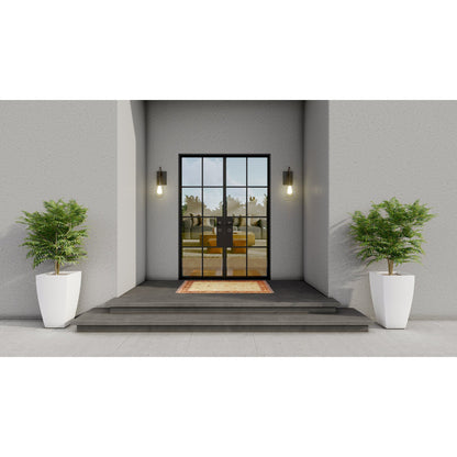 Pre-Order: Light 8 Double (Cold Weather + Thermal Break) | Steel French Doors (Ships 16-18 Weeks)