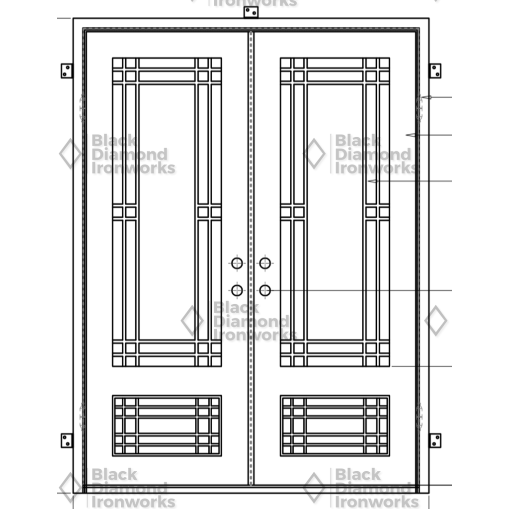 Pre-Order: Mammoth | Wrought Iron Door (Ships 16-18 Weeks)