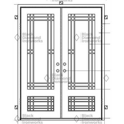 Pre-Order: Mammoth | Wrought Iron Door (Ships 16-18 Weeks)