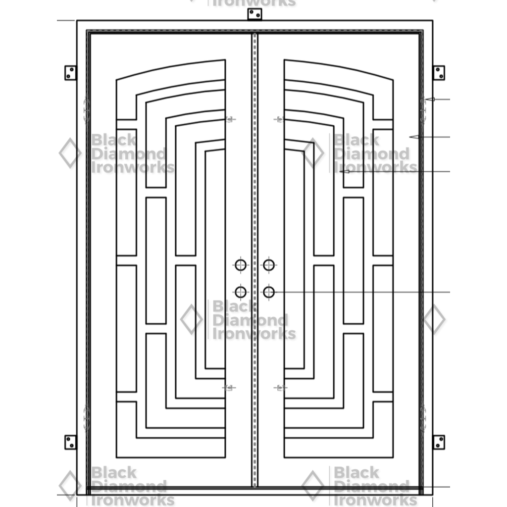 Pre-Order: Park City | Wrought Iron Door (Ships 16-18 Weeks)