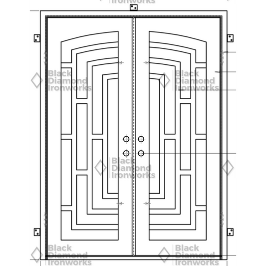 Pre-Order: Park City | Wrought Iron Door (Ships 16-18 Weeks)