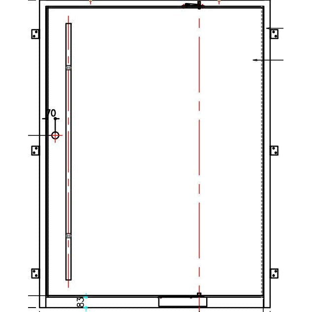 Pre-Order - Rockford Pivot | Steel Pivot Doors (Ships in 22-24 Weeks)