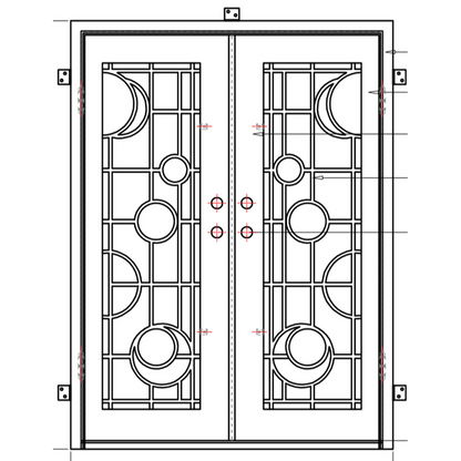 Pre-Order: San Francisco | Wrought Iron Door (Ships 16-18 Weeks)