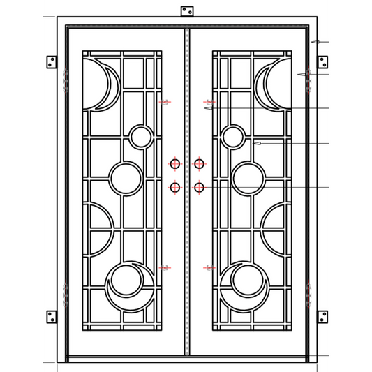 Pre-Order: San Francisco | Wrought Iron Door (Ships 16-18 Weeks)