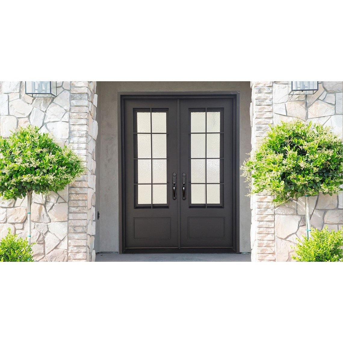 Pre-Order: Seattle Double | Wrought Iron Door (Ships 16-18 Weeks)