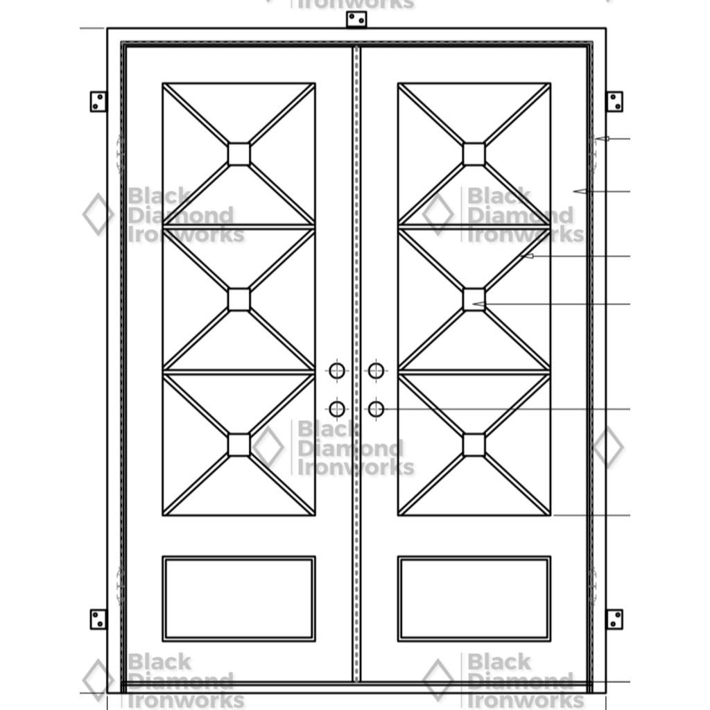 Pre-Order: Snowbird | Wrought Iron Door (Ships 16-18 Weeks)