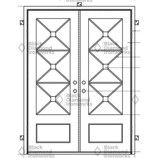 Pre-Order: Snowbird | Wrought Iron Door (Ships 16-18 Weeks)