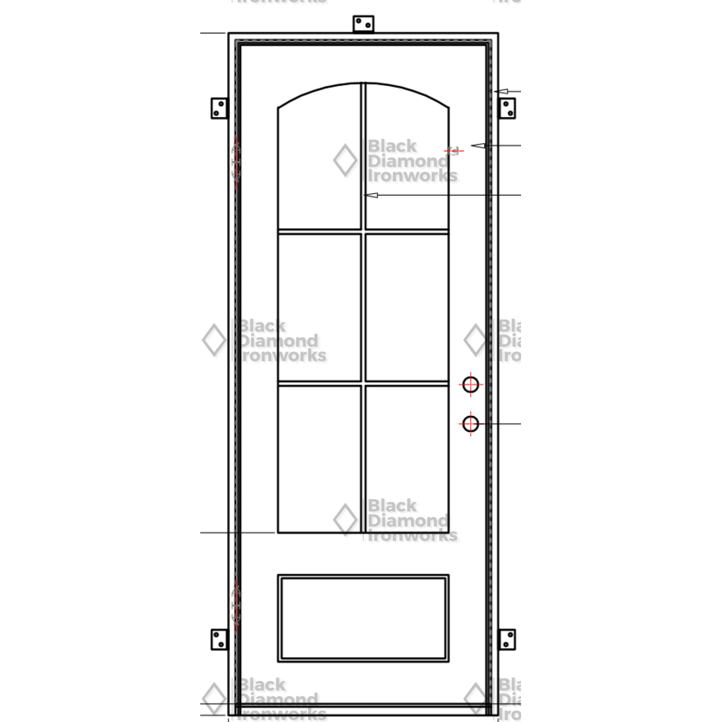 Pre-Order: Stowe | Wrought Iron Door (Ships 16-18 Weeks)