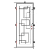 Pre-Order: Tahoe | Wrought Iron Door (Ships 16-18 Weeks)