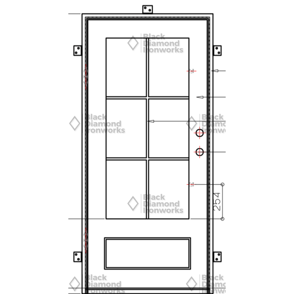 Pre-Order: Wengen | Wrought Iron Door (Ships 16-18 Weeks)