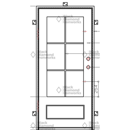 Pre-Order: Wengen | Wrought Iron Door (Ships 16-18 Weeks)