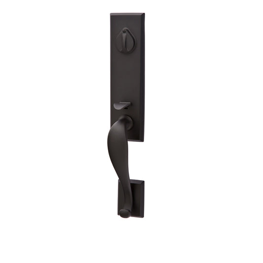 Emtek - Rustic - Rectangular Monolithic-Handles & Locks-Black Diamond Iron Doors