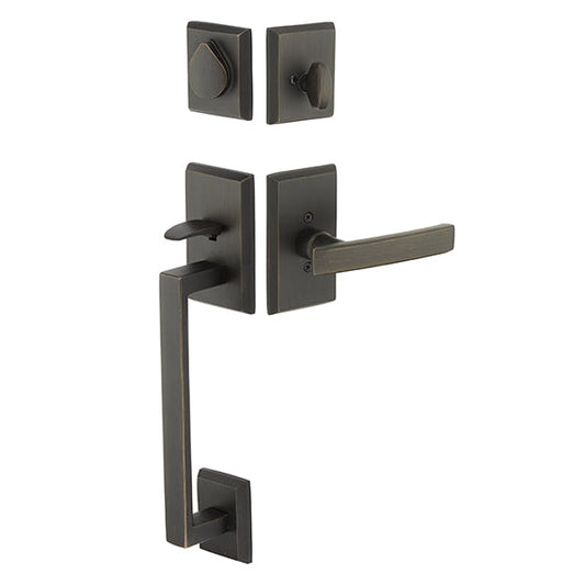Emtek - Rustic - Modern Rectangular Sectional-Handles & Locks-Black Diamond Iron Doors