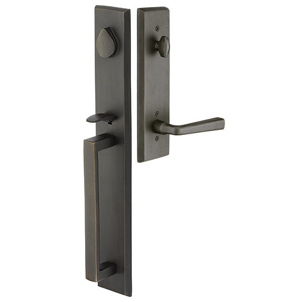 Emtek - Rustic - Modern Rectangular Full Length-Handles & Locks-Black Diamond Iron Doors