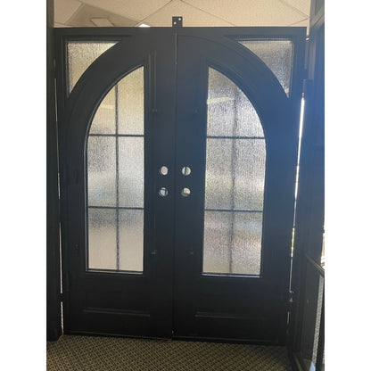 Telluride Double - Square-Arch (Thermal Break + Cold Weather) | Wrought Iron Door