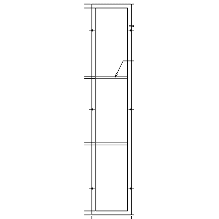 Pre-Order Light 3 Interior Sidelight-Interior Steel Doors-Black Diamond Iron Doors